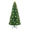 Prelit Fiber Optic Christmas Tree With Warm White Lights-7 Ft